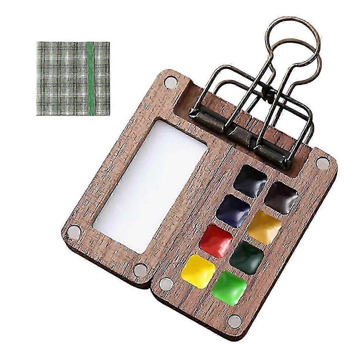 Lightweight 8-Grid Watercolour Palette