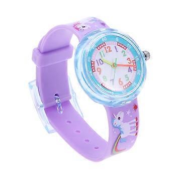 Children's Cartoon Silicone Watch for Kids Featuring Unicorn Design