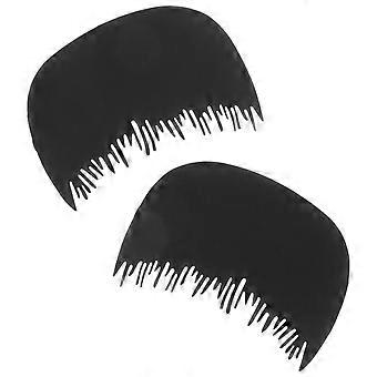 Hairline Shield Comb Hair Fiber Comb for Hair 10Pcs Black Plastic Tool