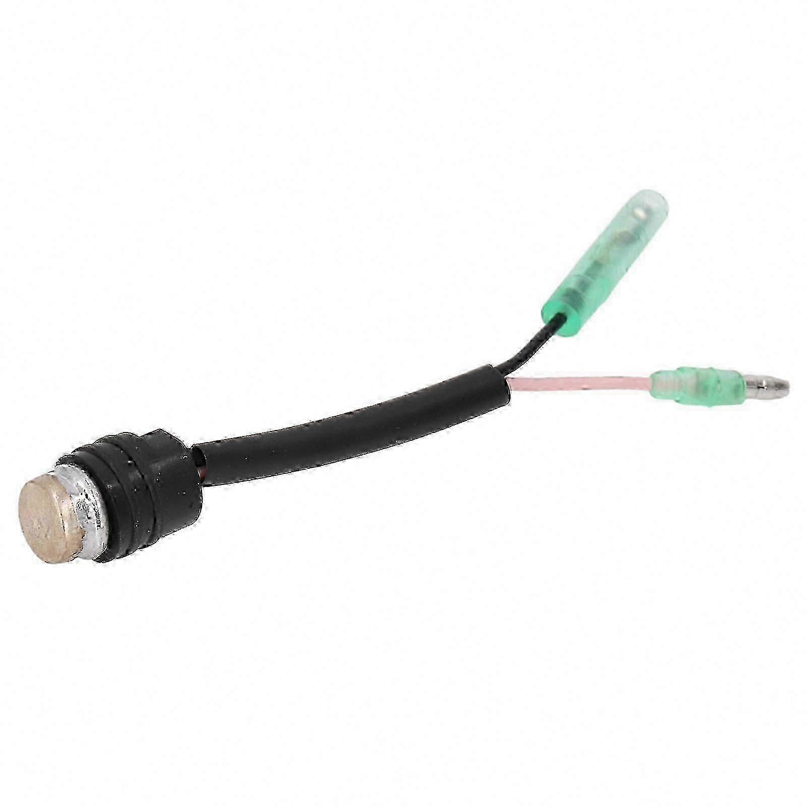 Easy Installation Outboard Engine Temperature Control Switch Assembly Compatible with 2-Stroke 40HP, Durable Metal Black Cable