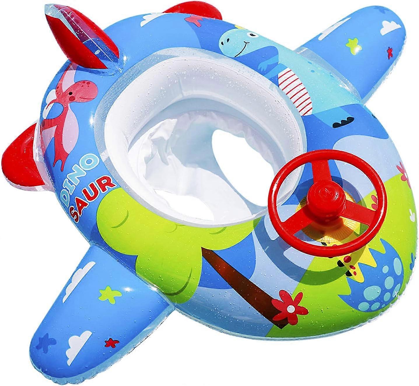 Inflatable Airplane Pool Float Toddler Summer Travel
