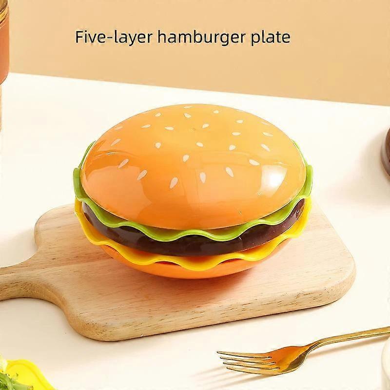 Stackable5/ 7Th Floor Hamburg Dinner Plate Stackable Dinner Plate Bone Spit Plate Interesting Sauce Container Table Decoration