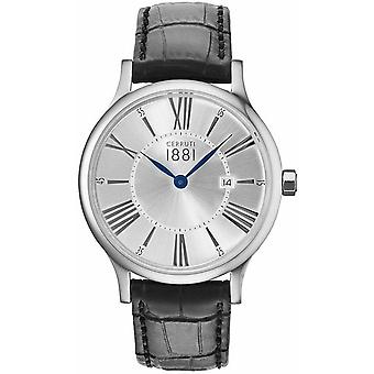 Cerruti Siena Quartz Analog Man Watch with Cra099A212C Cowskin Bracelet