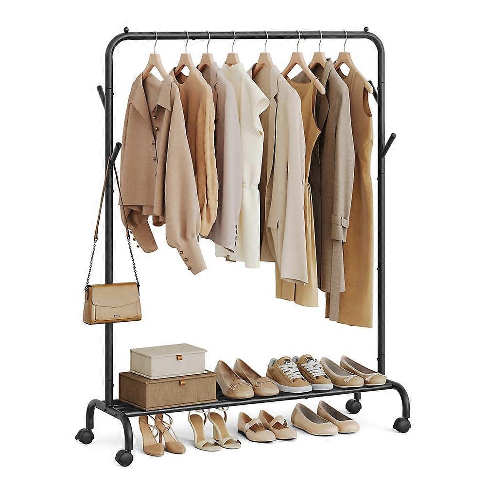Clothes Rack for Hanging Clothes with Wheels 16.1"D x 40