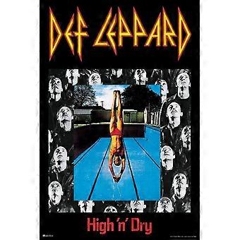 Def Leppard High and Dry Album Cover Heavy Metal Music Merchandise Retro Vintage 80s Aesthetic Band Cool Wooden Jigsaw Puzzles UE2790
