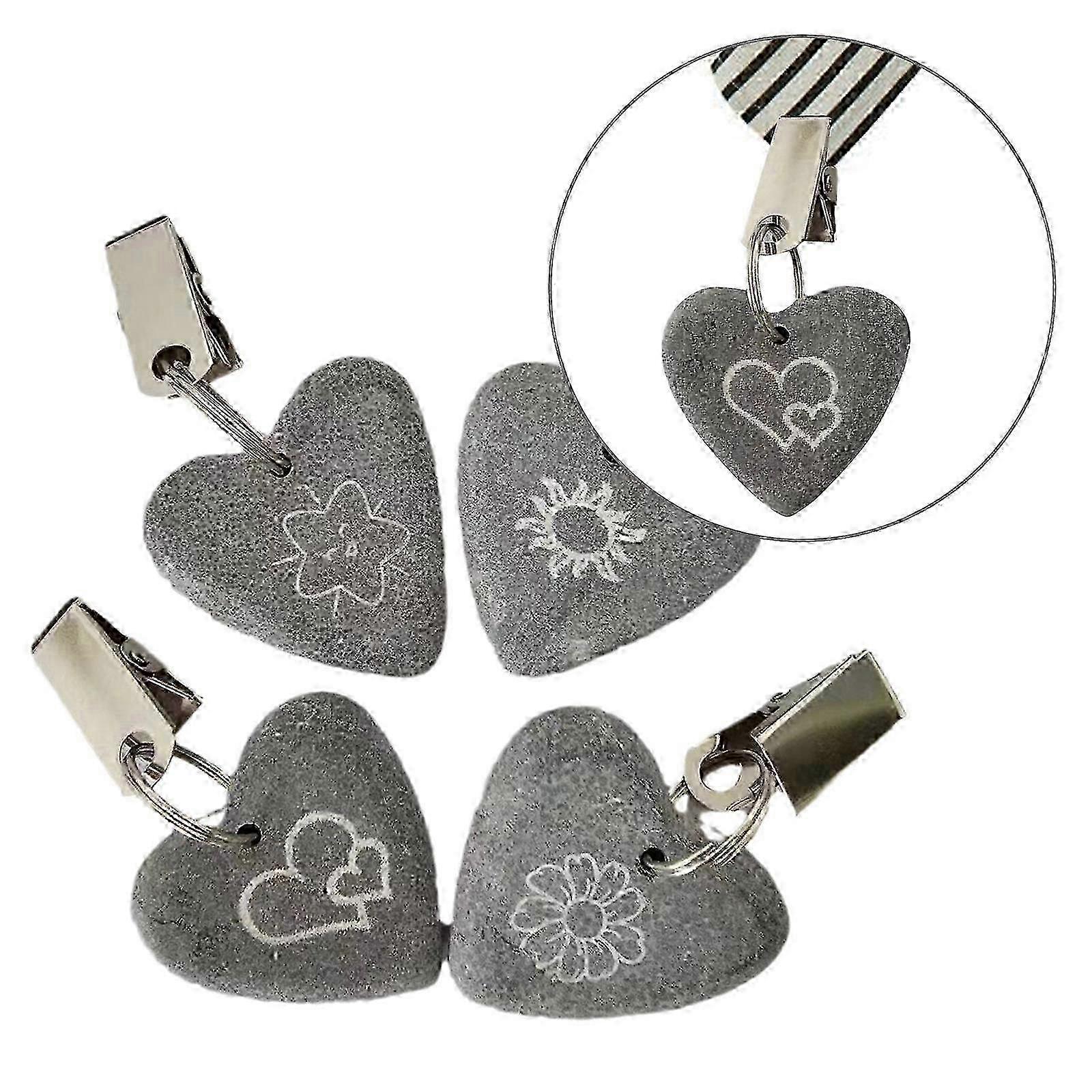 Marble Tablecloth Weights Heart Shape