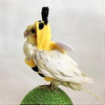 Vogel kleding voor papegaai - papegaai Bee kostuum huisdier kleine dieren kleding | Halloween huisdier vogels kostuum kerst bij vormige hoodie voor papegaaien kleine ani