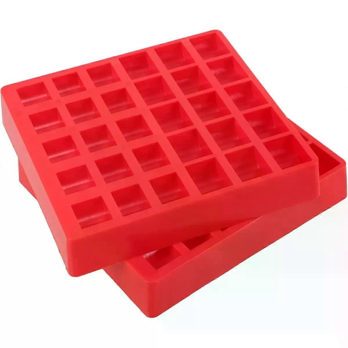 Plastic Coin Sorting Box 2pcs Multi-Grid Money Tray