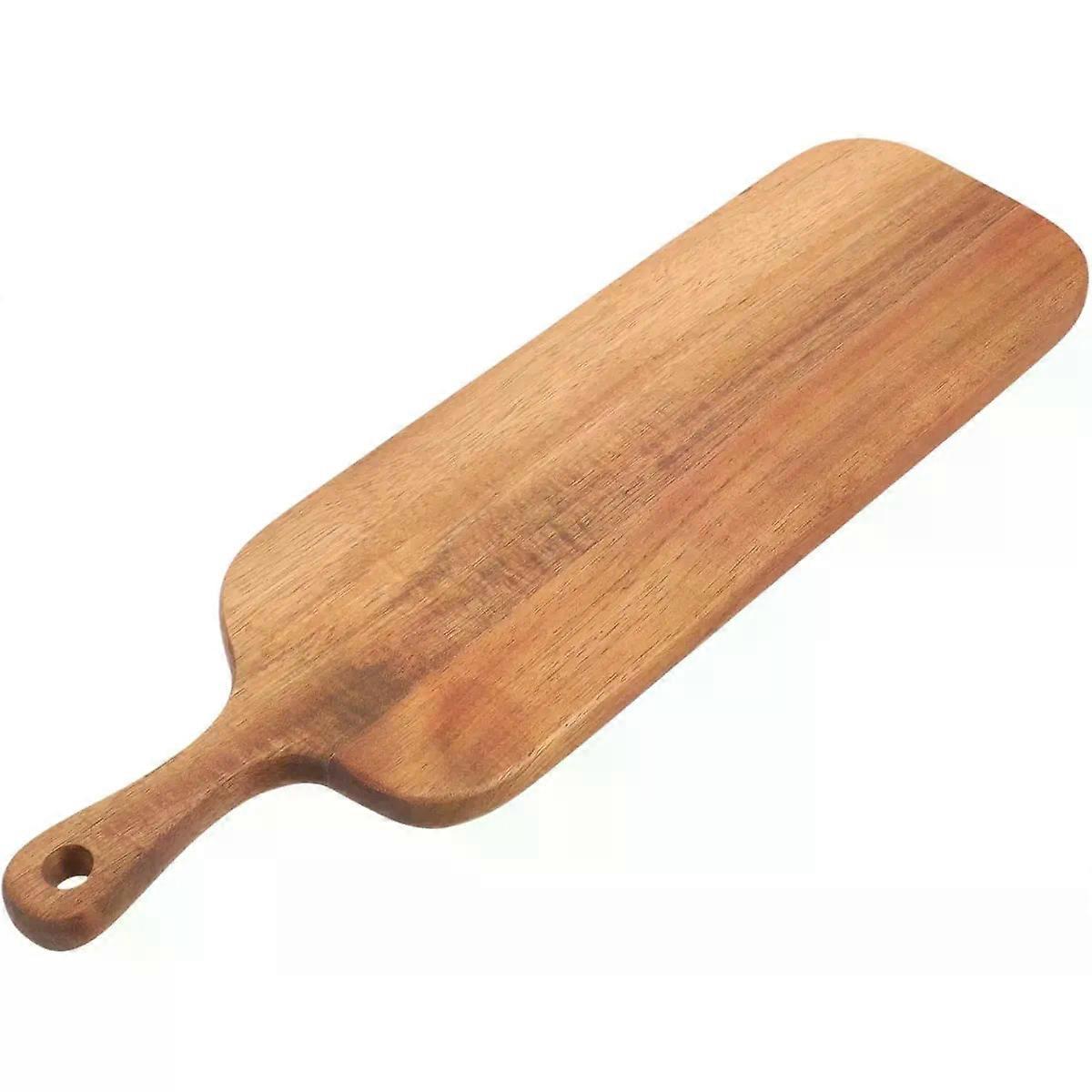 Large Wooden Cheese Board Rectangular Wood Serving Board with Handle