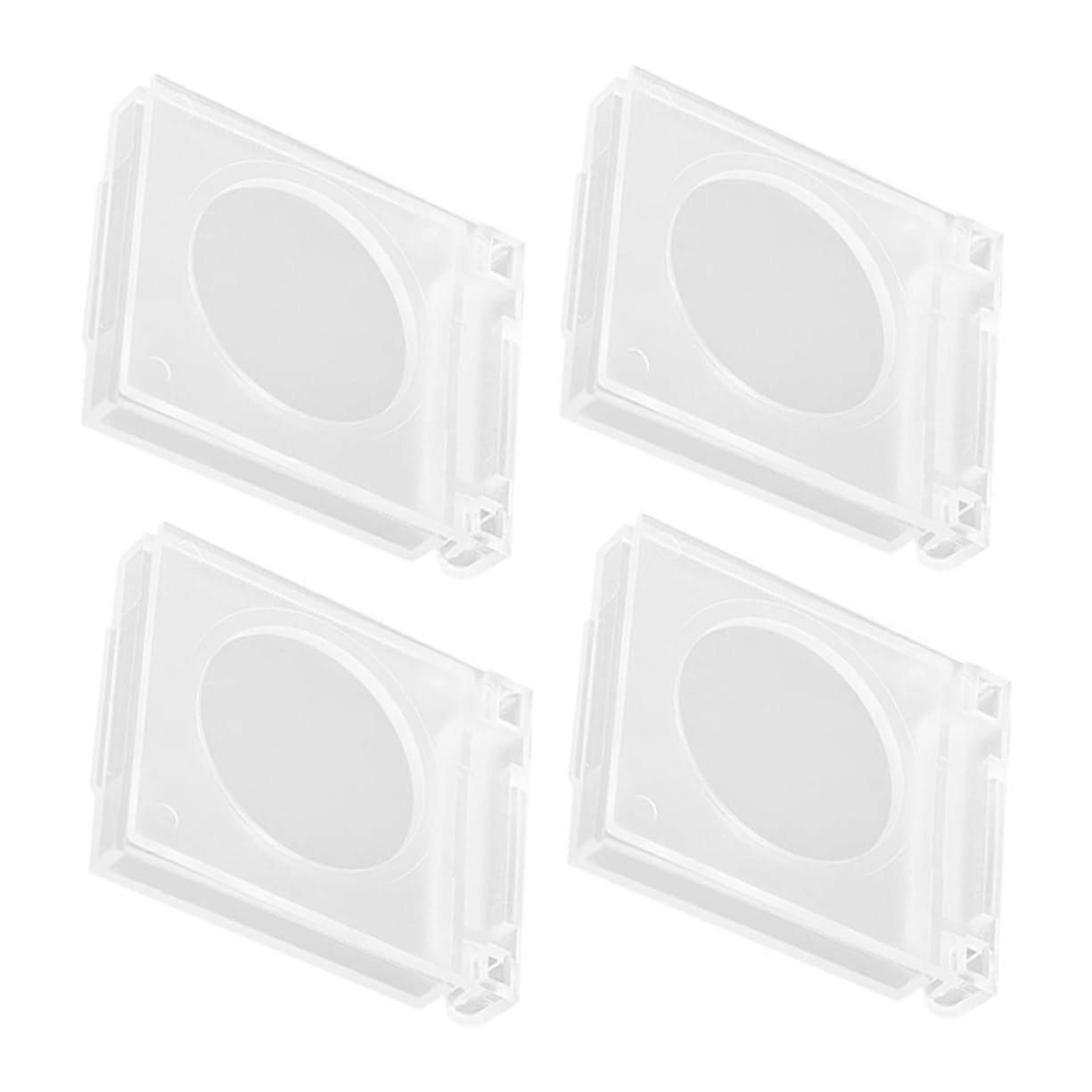 4pcs Push Button Cover Set, Transparent Waterproof Dustproof Protector for Emergency Stop Switch