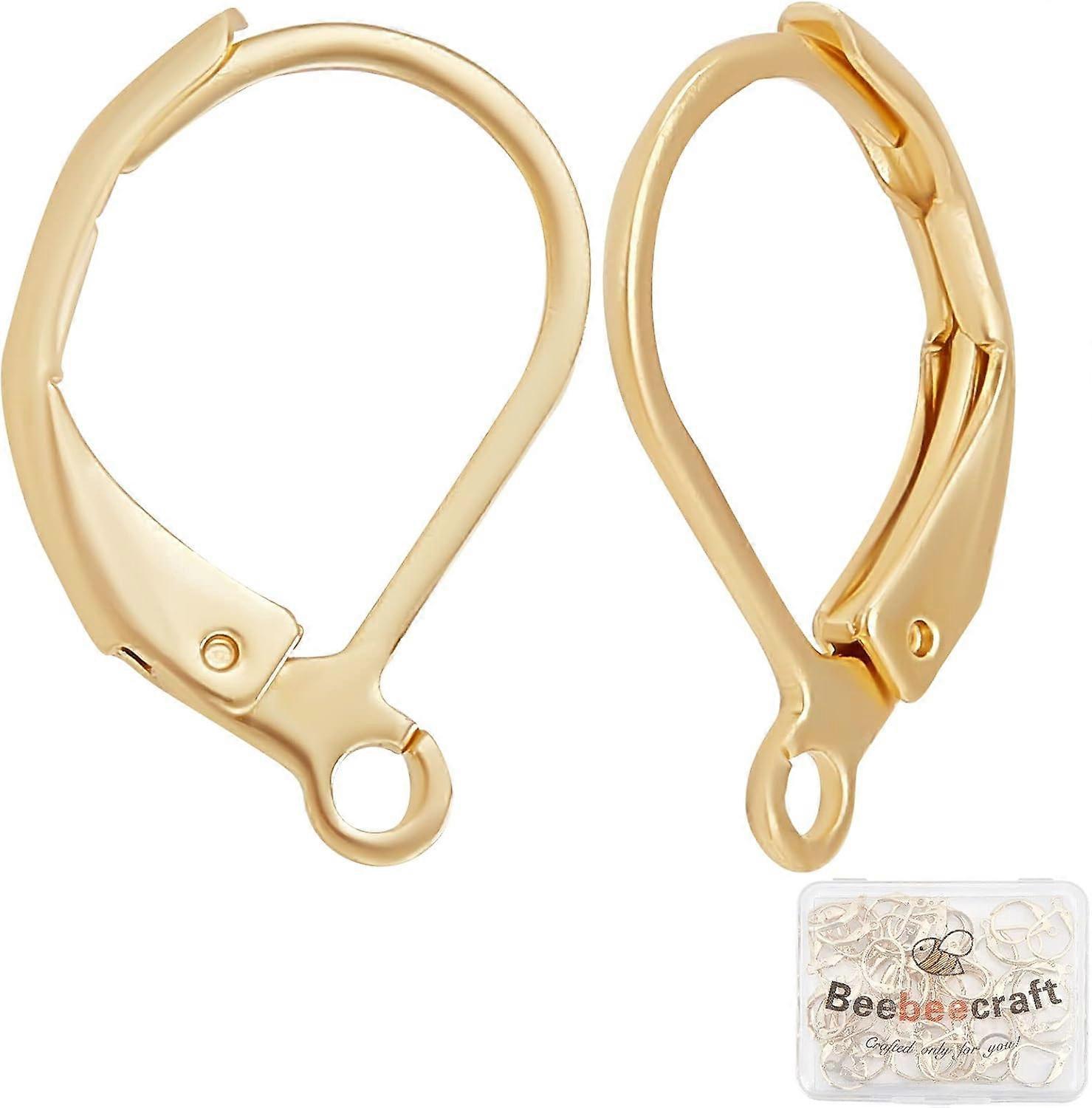 24K Gold Plated Leverback Earring Hooks