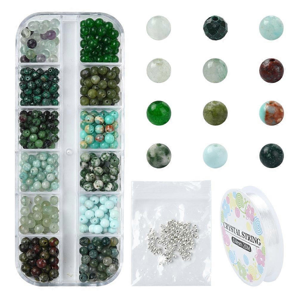 1set  Round   Beads Bracelets Making Kits 4mm