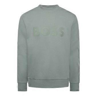 Boss Mens Salbo Wordmark Long-Sleeved Sweatshirt
