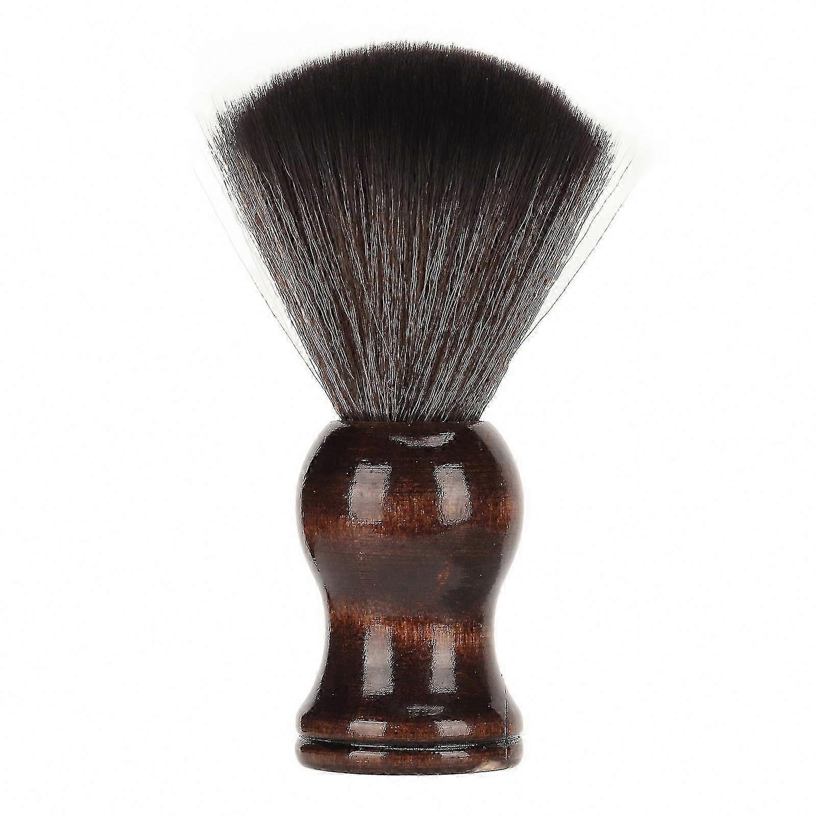 Soft Nylon Beard Foam Brush Compact