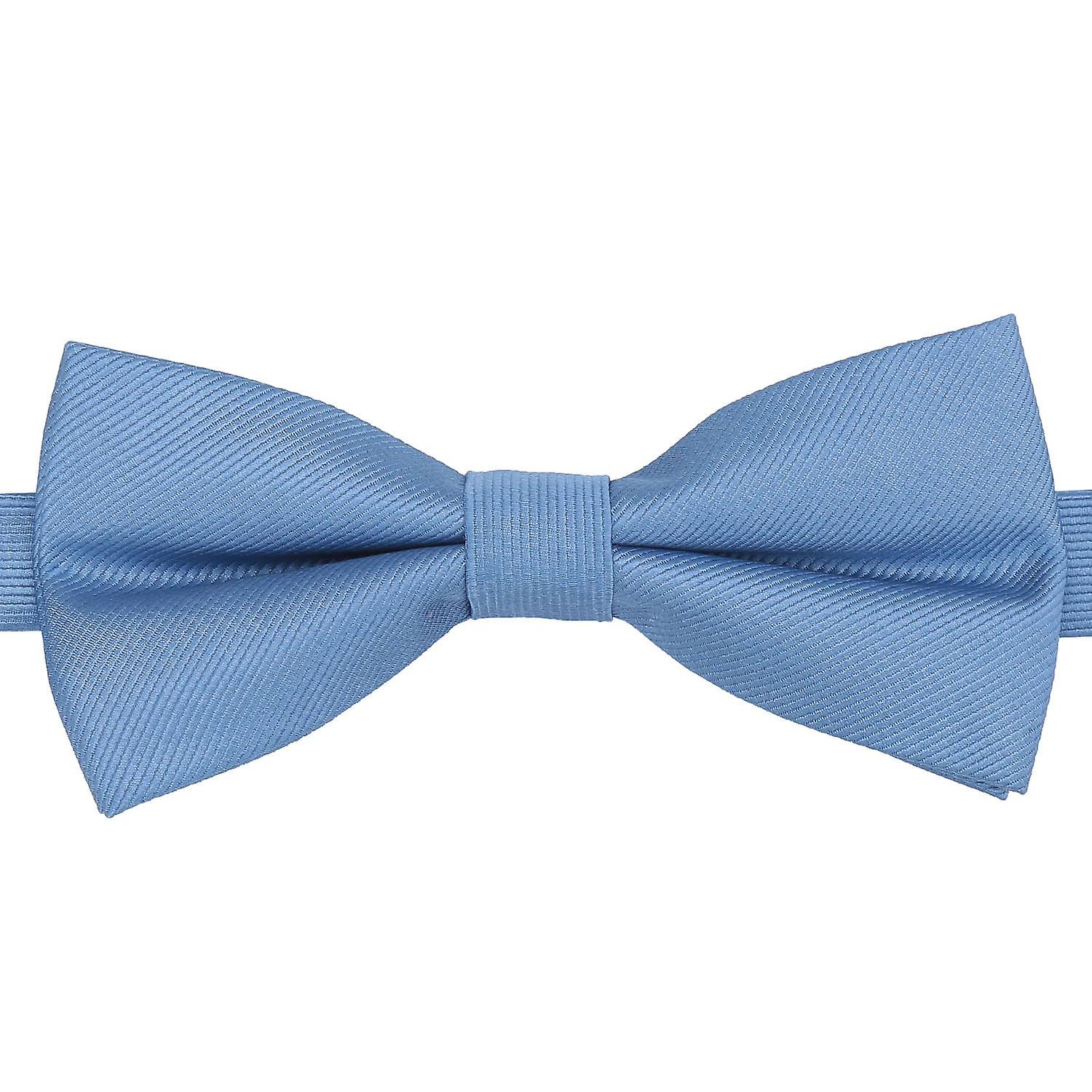 Stormy Weather Plain Twill Pre-Tied Bow Tie