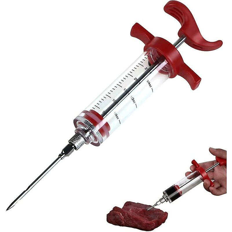 Strzykawka spożywcza, strzykawka marynowana, strzykawka do sosu, strzykawka kuchenna, strzykawka marynaty 55 ml / 30 ml, strzykawka do mięsa (A-30 ml)