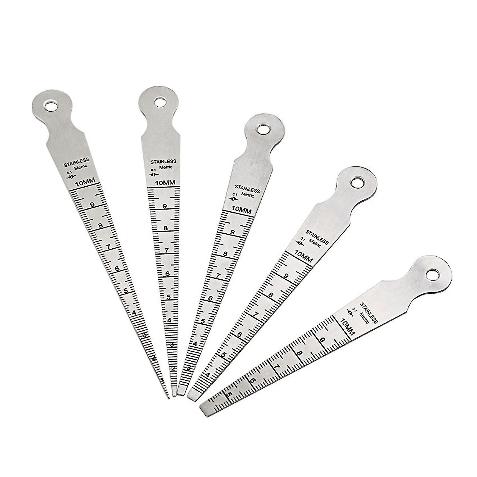 Welding Taper Feeler Gauge Rulers Hole Inspection Tool 10mm Measurement ...