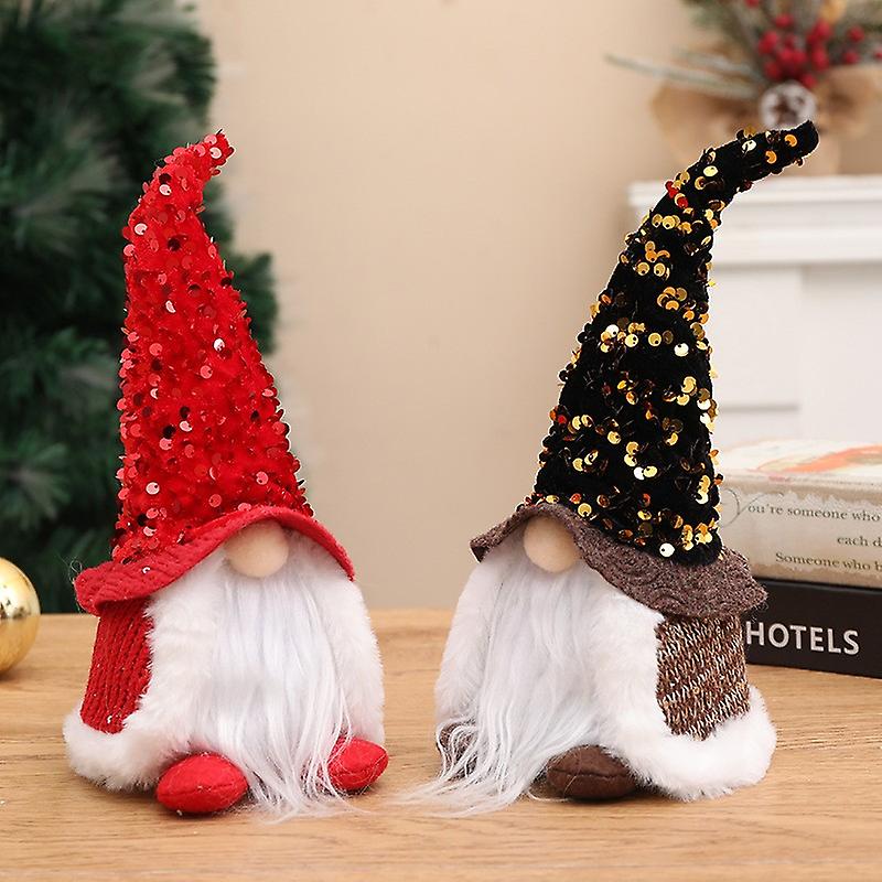 New Christmas Decoration Sequins With Lights Rudolph Doll Luminous Cloak