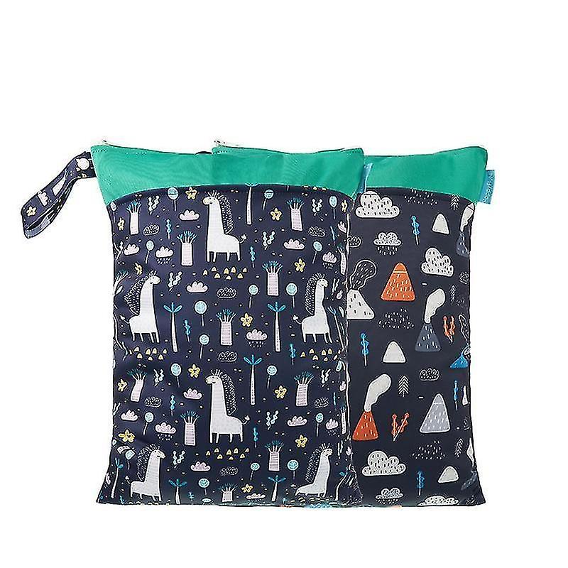 ES001 FSD06 Waterproof Washable Baby Diaper Cloth Bag dry Wet Separation