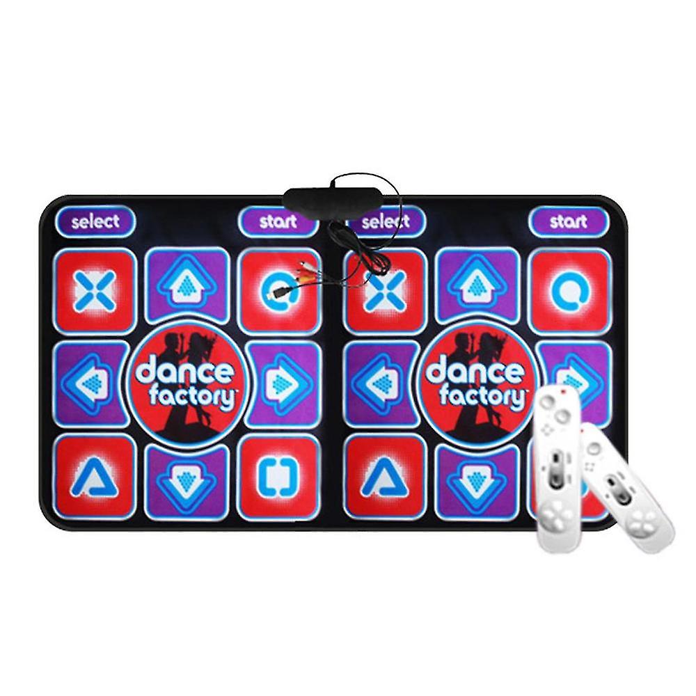 Double Dancing Mat Double User Wired Dance Mat Game Non-slip With 2 Remote Controller Multi-function