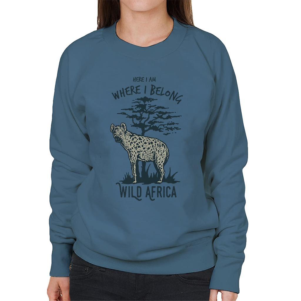 Hyæne vilde Afrika kvinders Sweatshirt