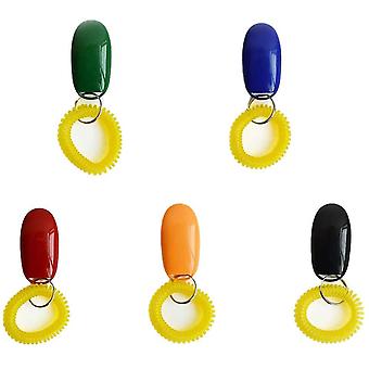5 Pcs Dog Training Clickers Dog Whistle Button Training Clickers With  Wrist Strap For Dogs Gift
