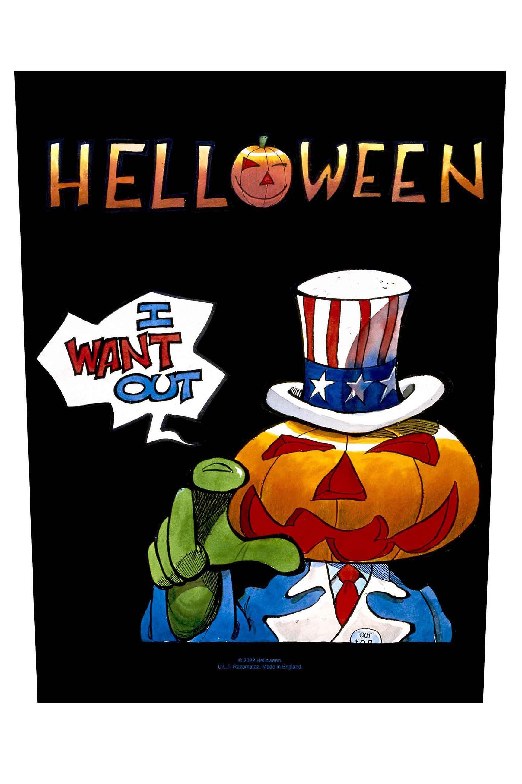 Helloween I Want Out Band Logo Back Patch