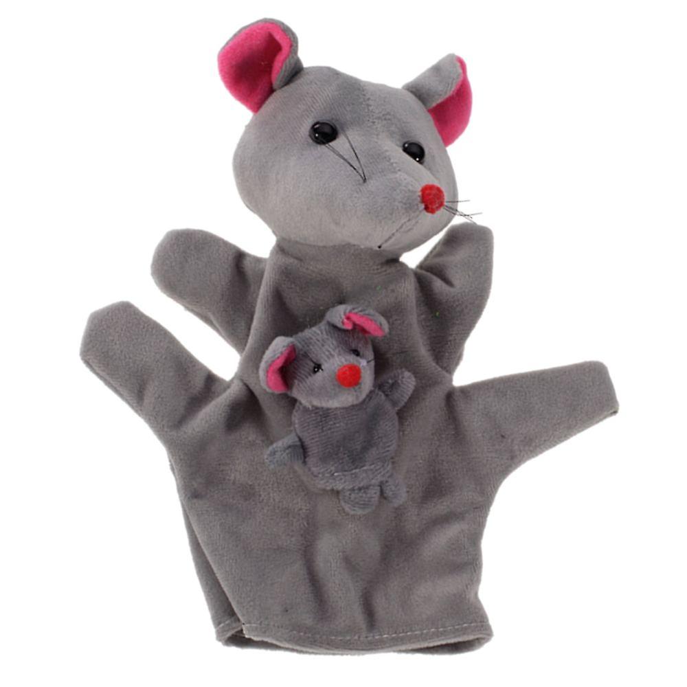 Gray Mouse Puppet Finger Puppet