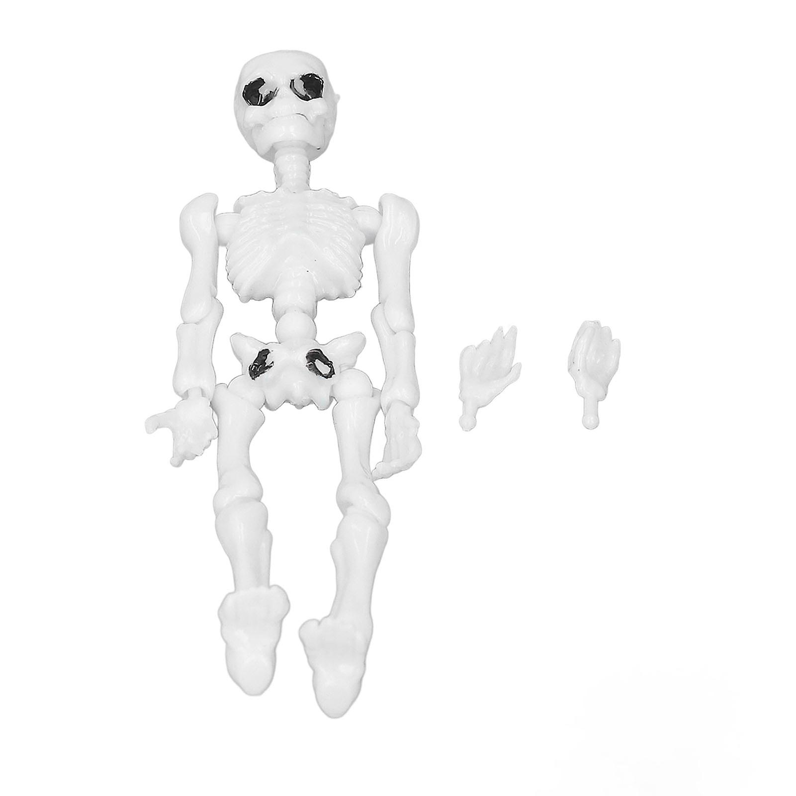 Human Skeleton Model Simulation Movable Mini Full Body Human Skeleton Toy for Teaching Stress Reducing