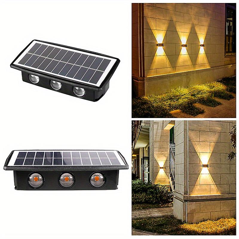 1 قطعة أضواء حديقة الطاقة الشمسية في الهواء الطلق للماء 4leds / 6leds أضواء غسل الجدار الشمسية لحديقة مسار الفناء الحديقة