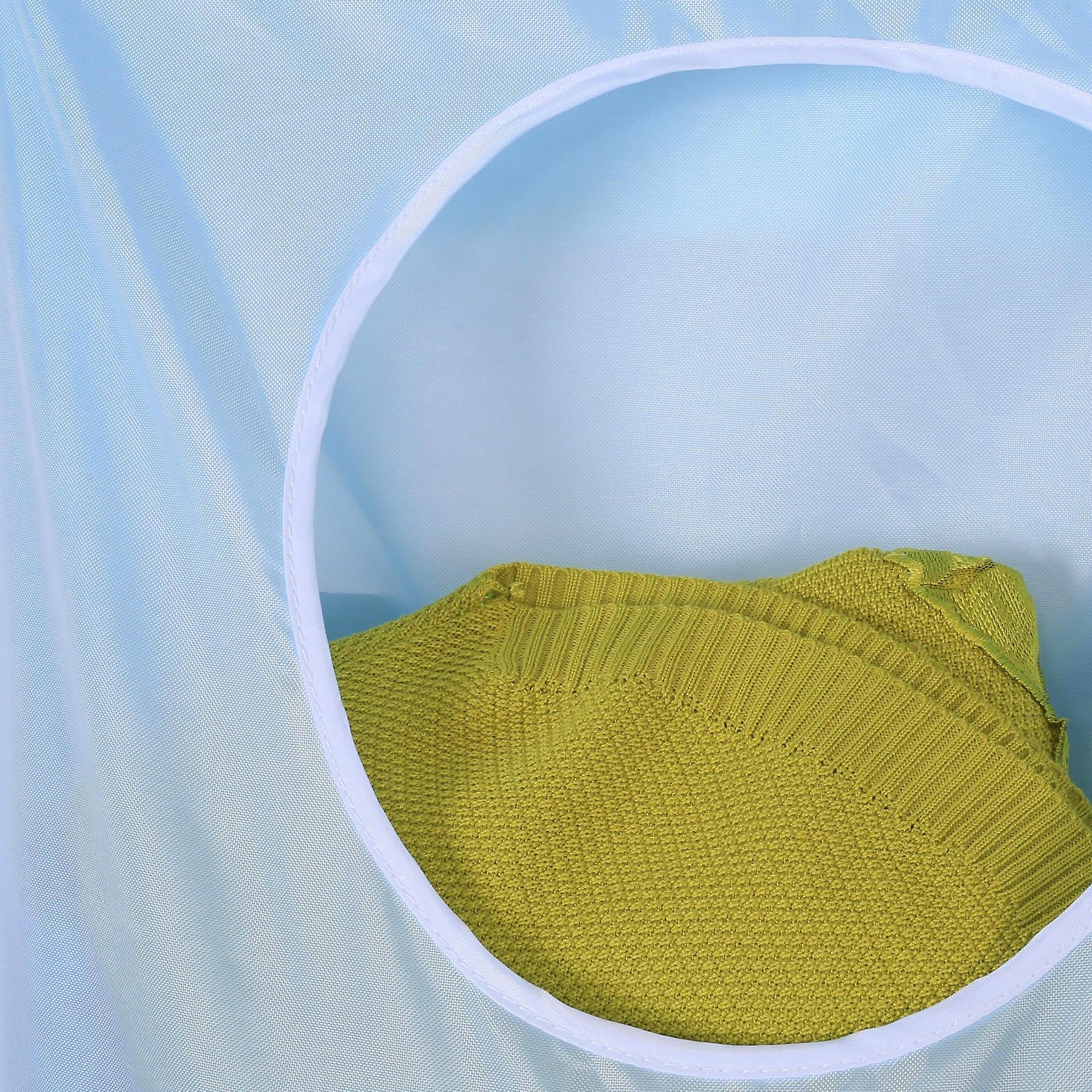Oxford Laundry Hamper Bag With Hanging Stainless Steel Hook For Clothes Storage