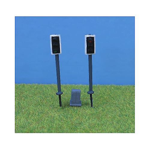 P&D Marsh PDZ45 2 Modern Traffic Light - Single Head OO (1/76) Metal Painted Urban equipment Scale model