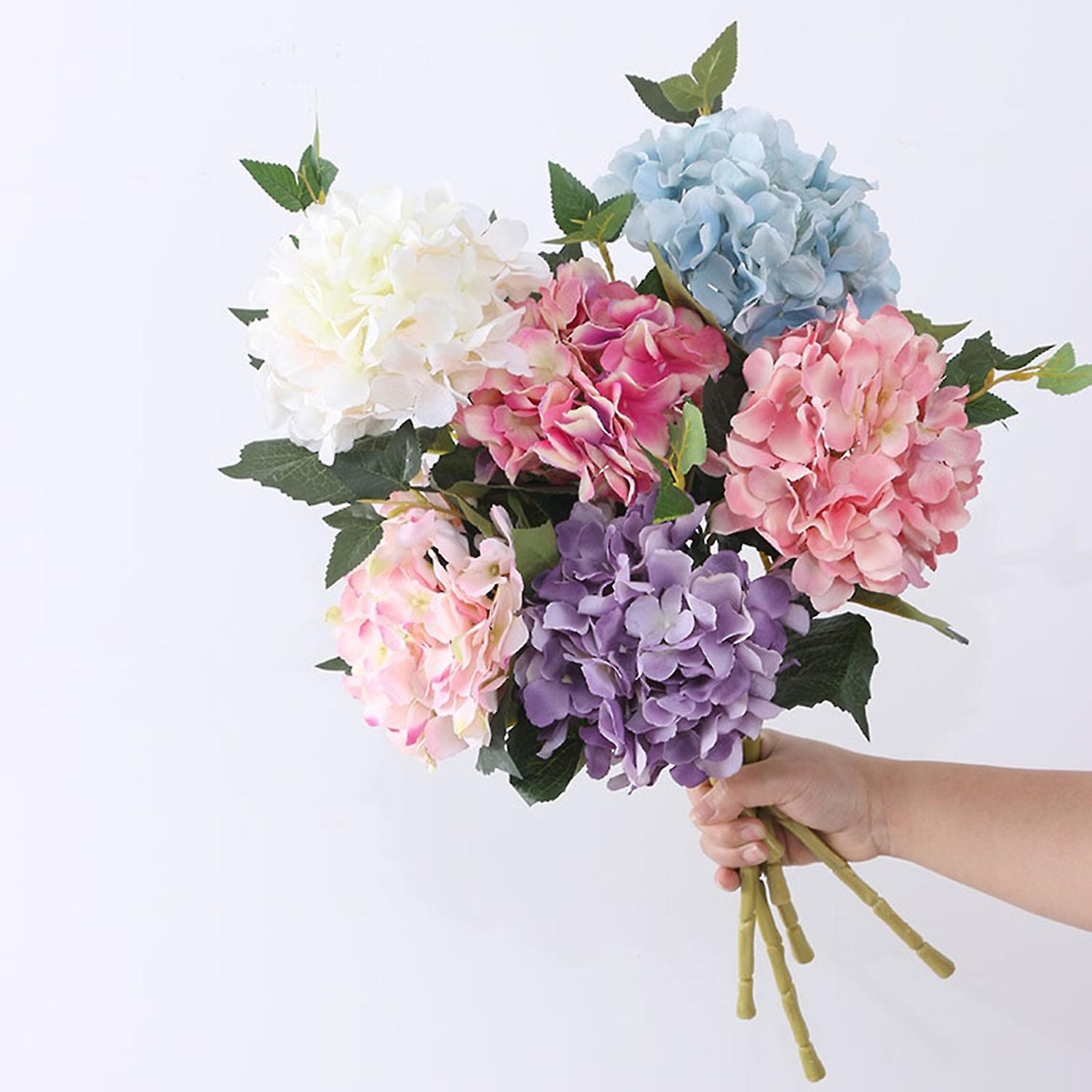 Artificial Flower Simulation Home Decor Fabric Beautiful Fake Hydrangea for Wedding