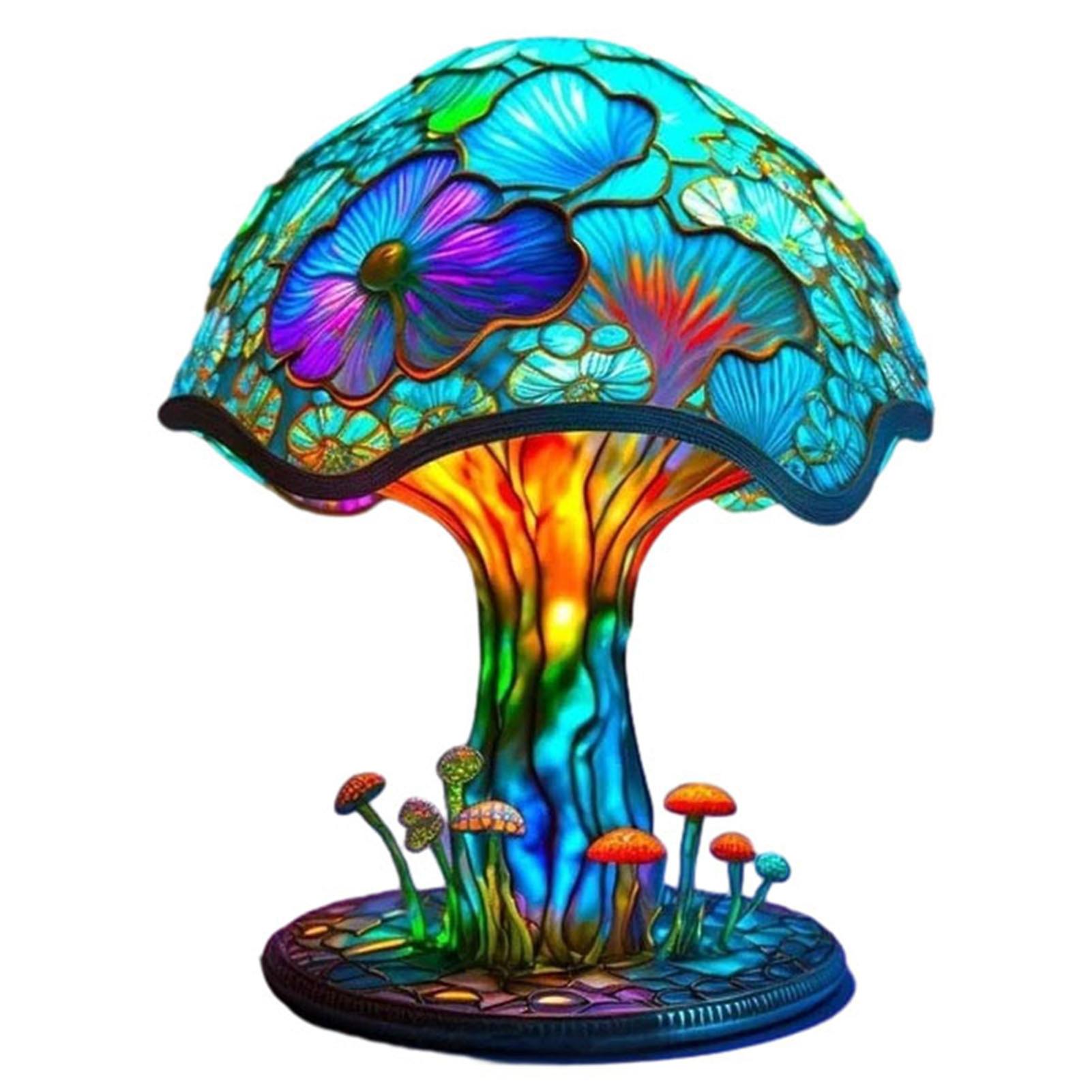 Cool Colored Mushroom Night Light Decor Multifunctional USB Plug-In Night Light for Home Bedroom
