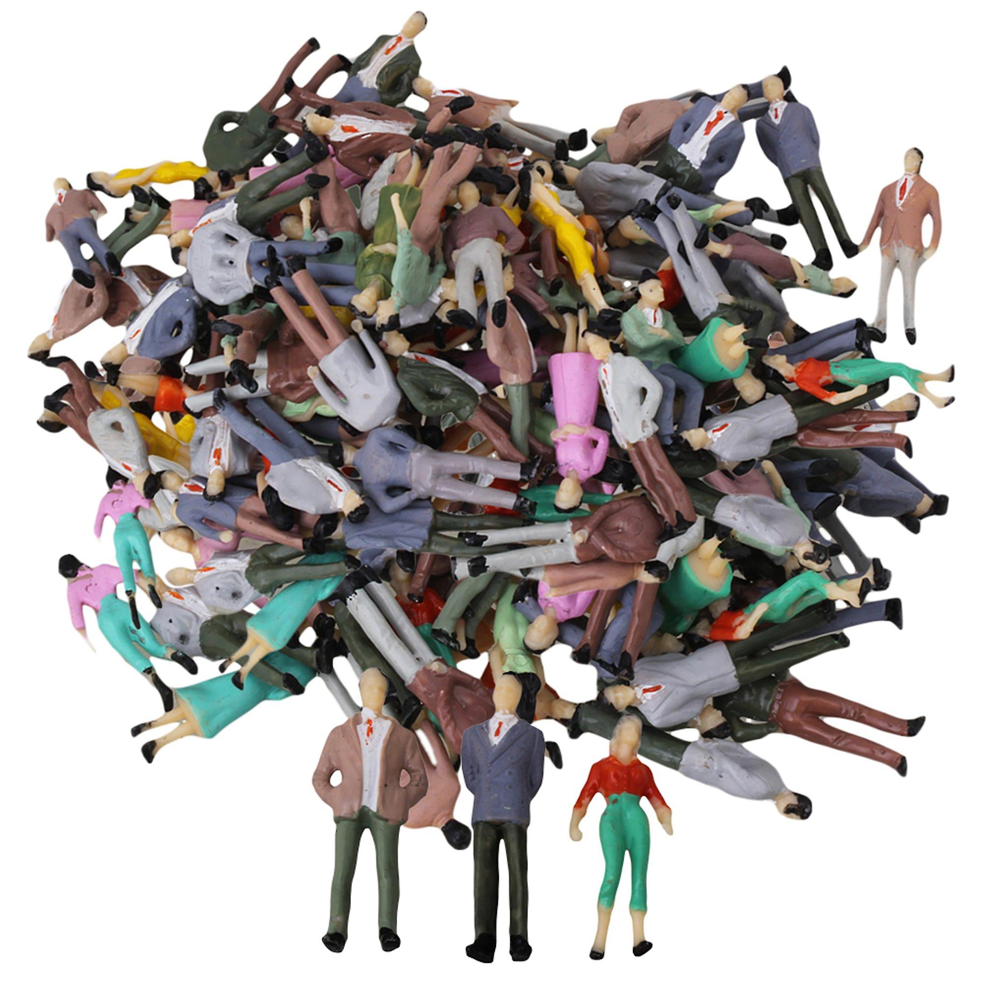 200xPainted Model People Figures Street Scenes O 1:50 Scale for Building Layout