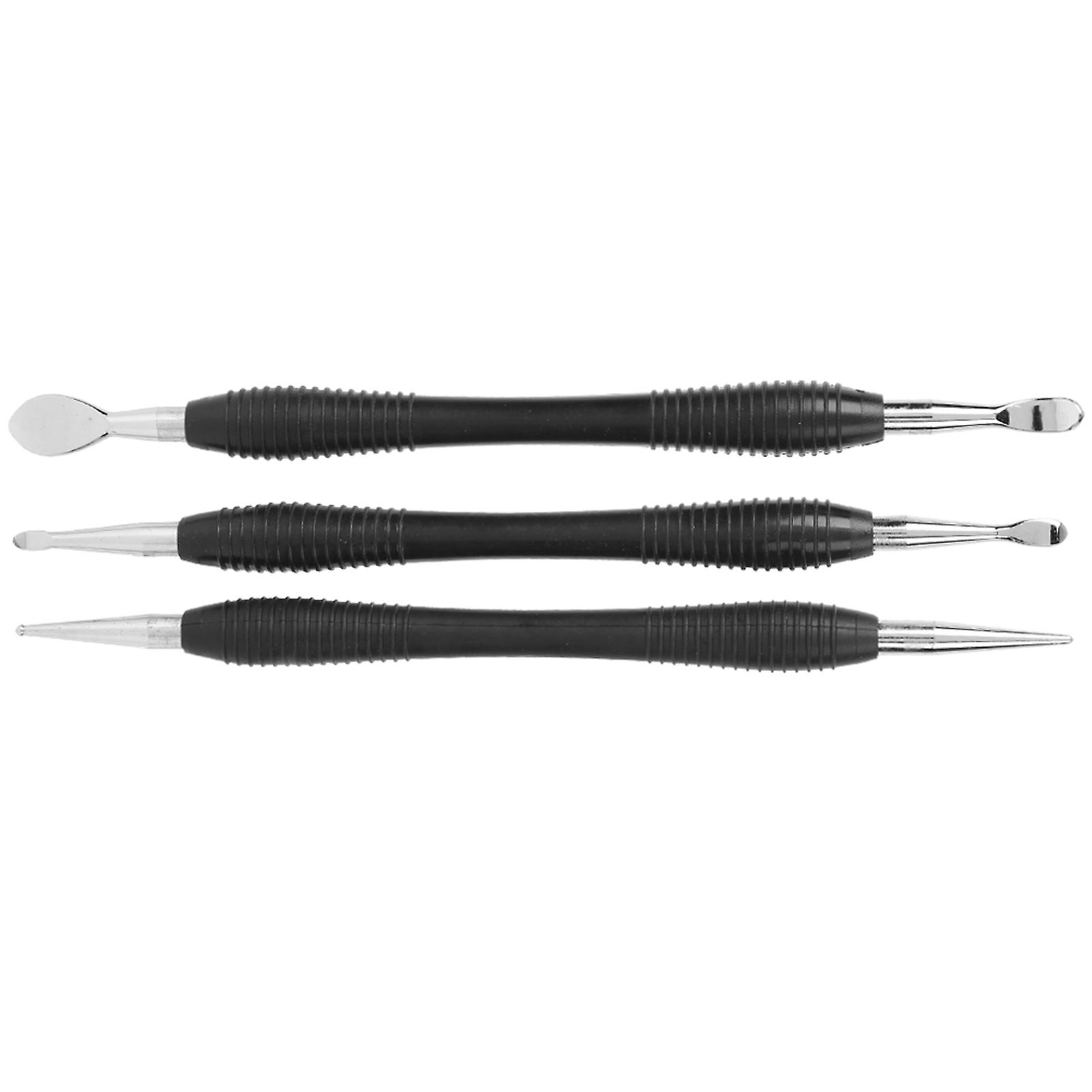 3PC Leather Carving Tool Set Spoon Stylus Kit 15cm/5.9in