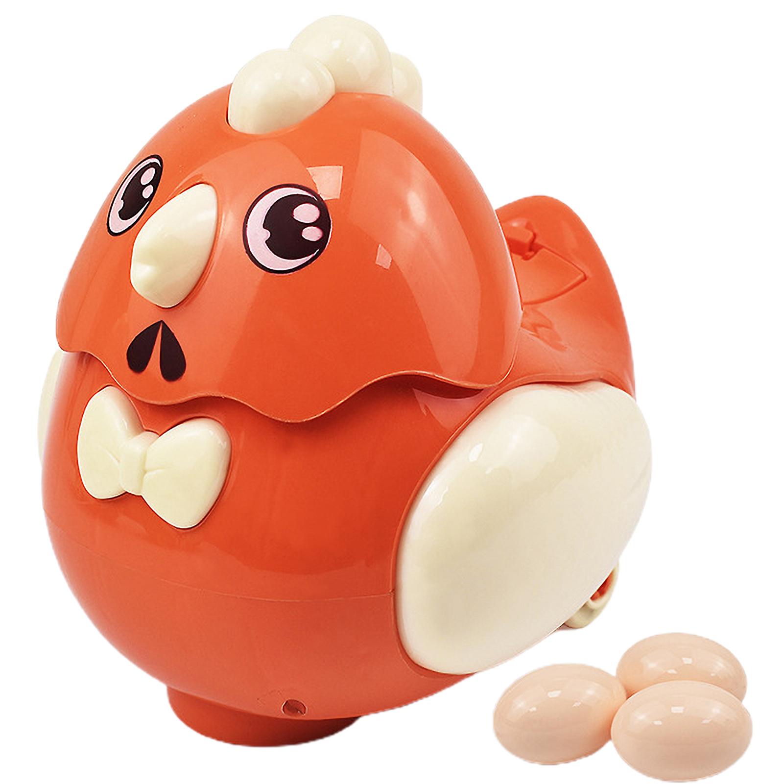 Electric Toy Simulation Hen Doll with Music and Lights Hit & Go Walking Educational Gift for Kids