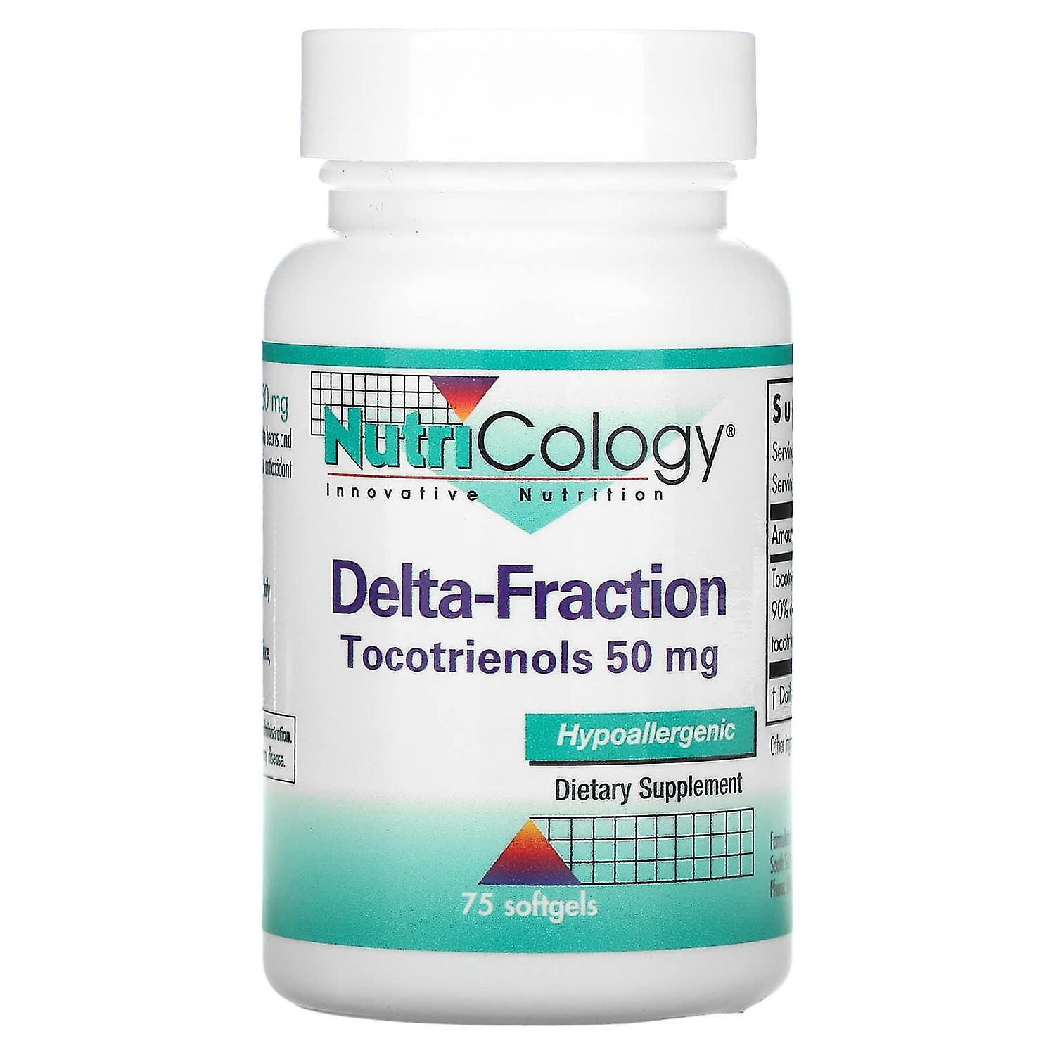 Nutricology, Delta-Fraction, Tocotrienols, 50 mg, 75 Softgels