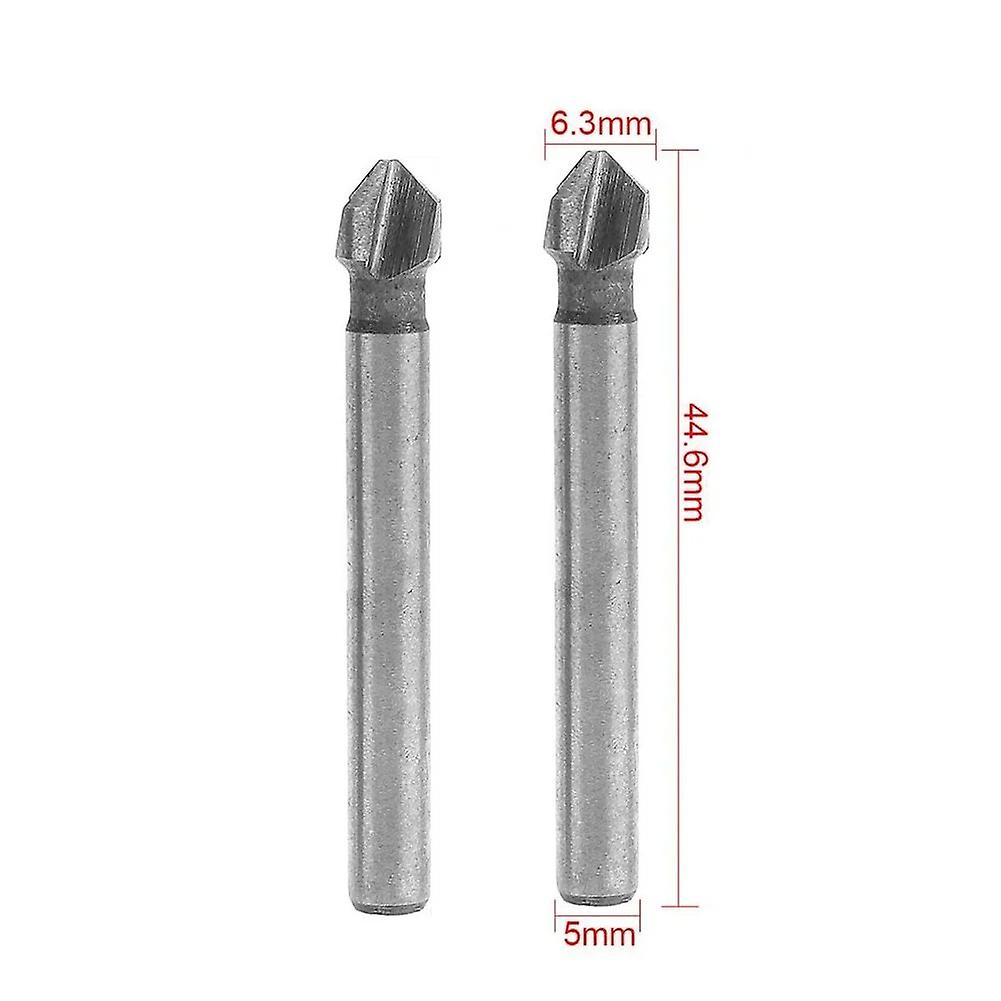 2pcs 6.5-20.5mm 3 Countersink Drill Bit 90 Degree Chamfering Tools Chamfering Cutters End Mill Tool Drill Bit Set~13819