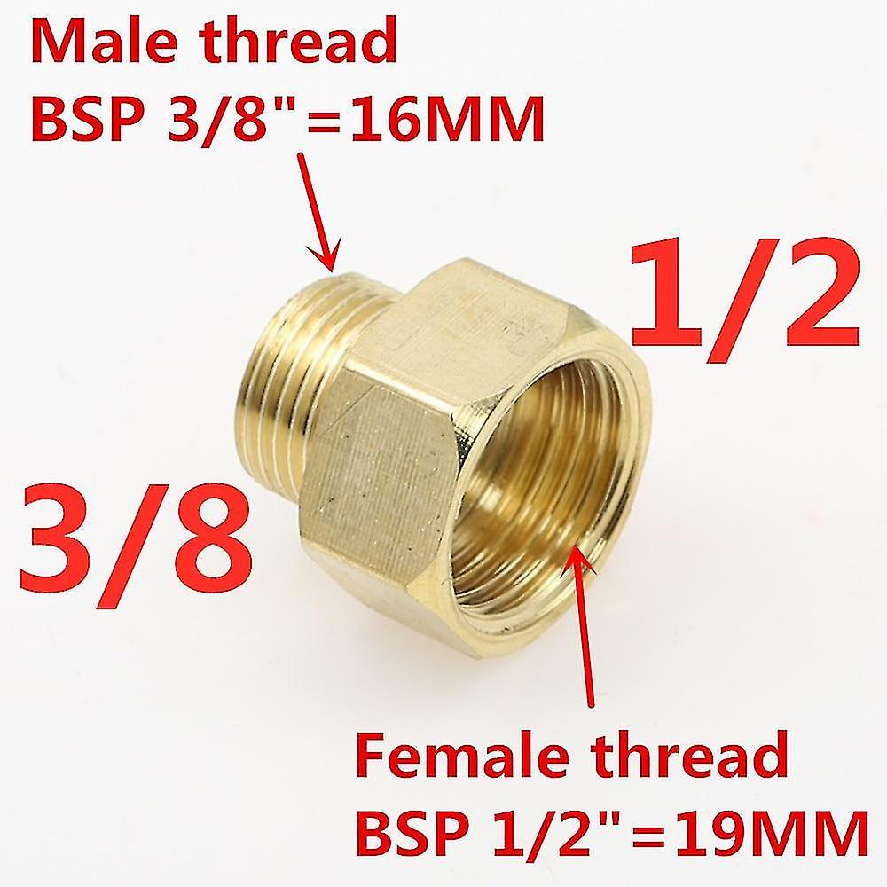 03 M x 04 F Male To Female Threaded Brass Coupler Adapter Pipe