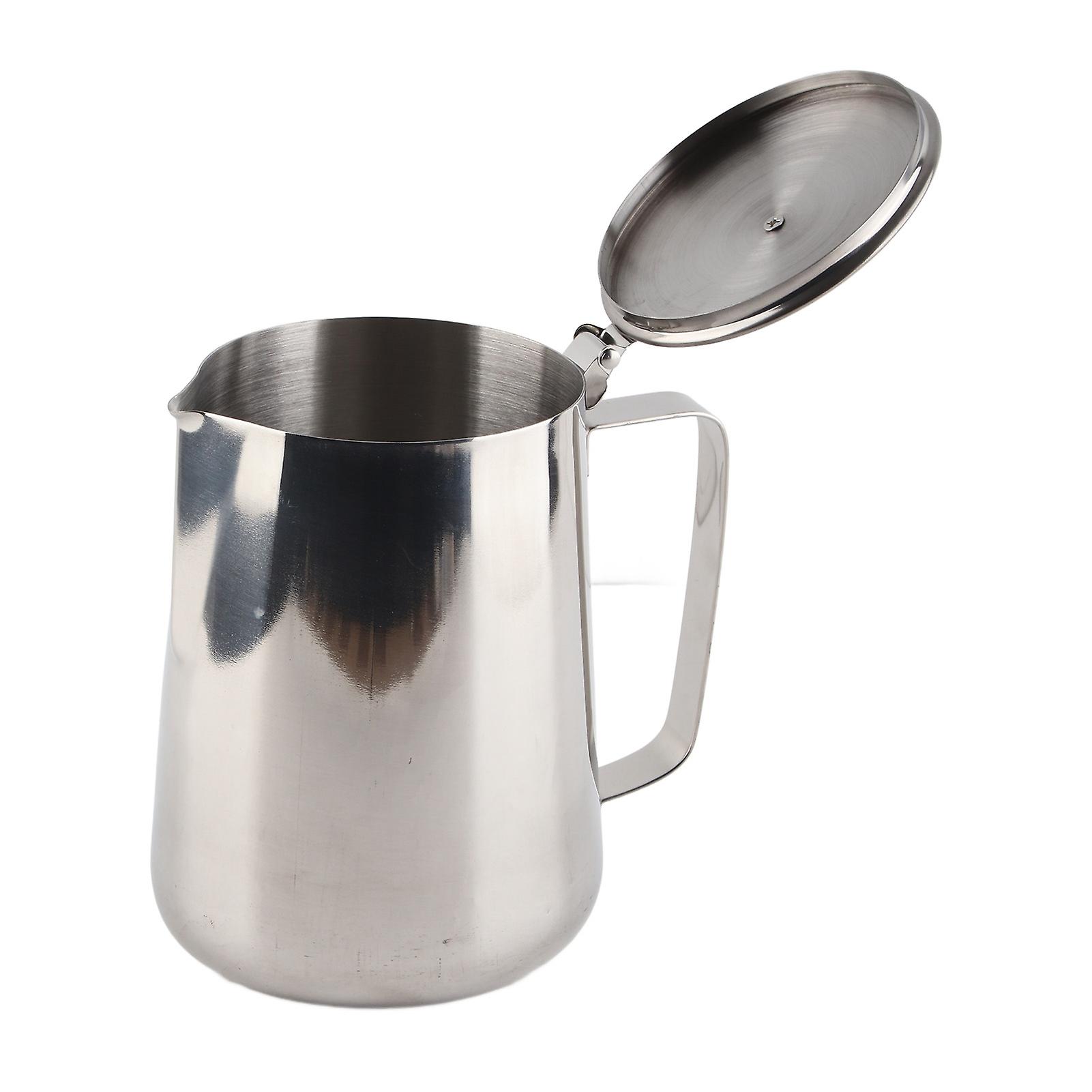 Milk Jugs 250ml/350ml/600ml/1000ml/1500ml/2000ml Milk Jug Stainless Steel Coffee Milk Frother Jug Milk Pitcher Cup for Making Coffee Cappuccino Frothi