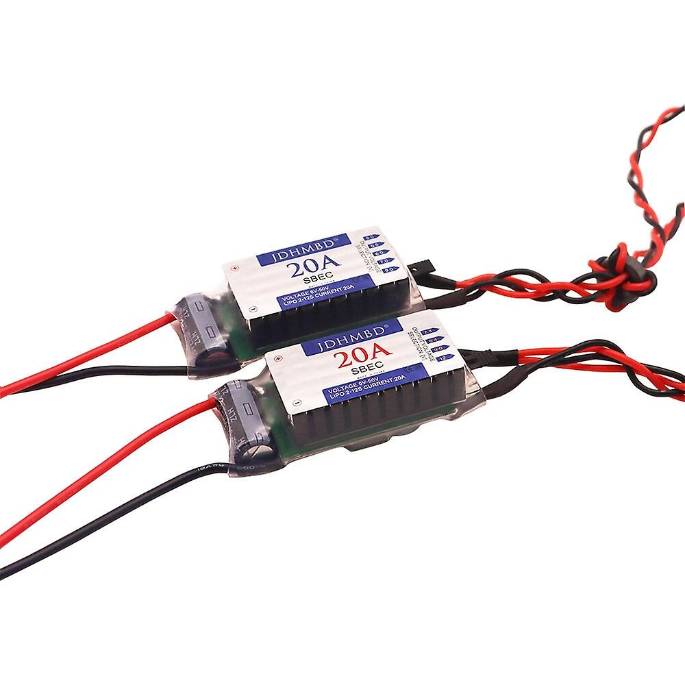 JDHMBD 20A High Current BEC Step-down Module SBEC UBEC External Power Supply Input 6-50V Supports