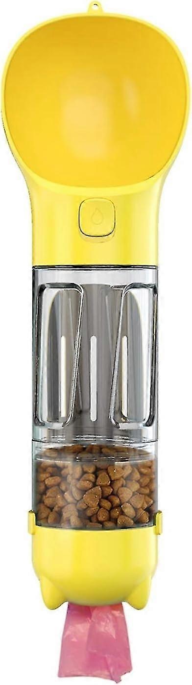 犬用ウォーターボトル、犬用ウォーターボトル、旅行用飲料水ボトルポータブル300MLペットダストバッグ犬用ペット