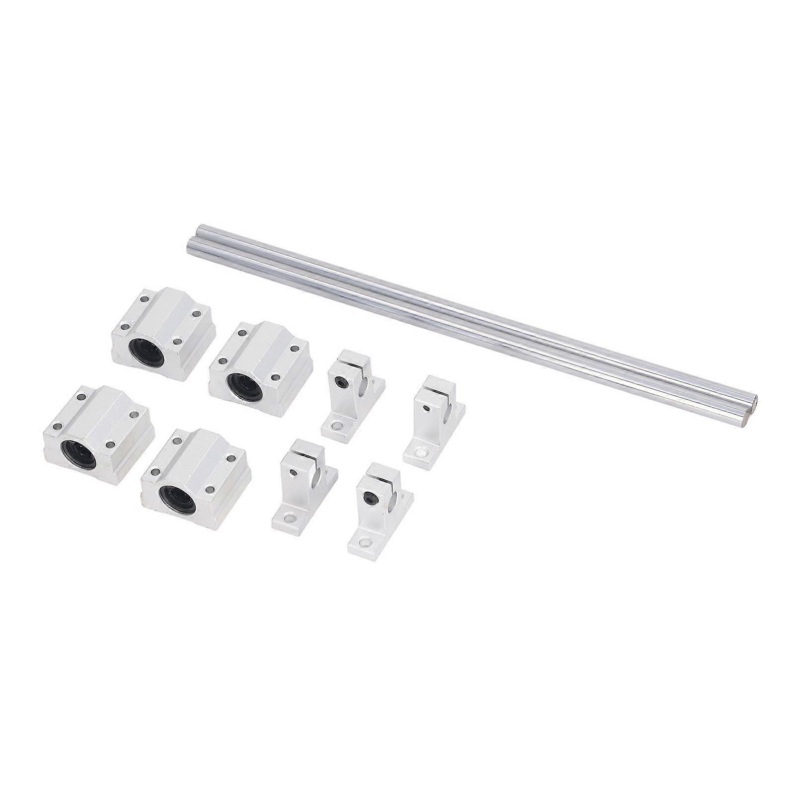 Linearschienenschlitten Linearschienenführung Linearbewegungsgleitschiene mit 4 Stück Gleitblock für Maschinen 10-450