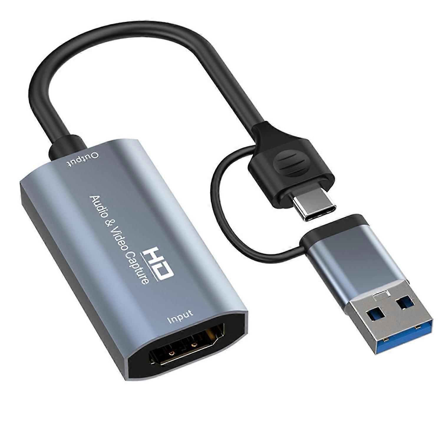 HD-Compatible No Lag Stable Output Video Capture Card HDMI-compatible to Type-C USB 4K Compact Video