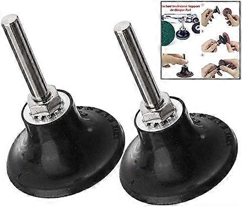 حامل وسادة قرص 2 قطعة 50 مم (2 بوصة) ، حامل وسادة قرص مع أداة دائرية دوارة 6.35 مم عرقوب ، حامل قرص تلميع عرقوب