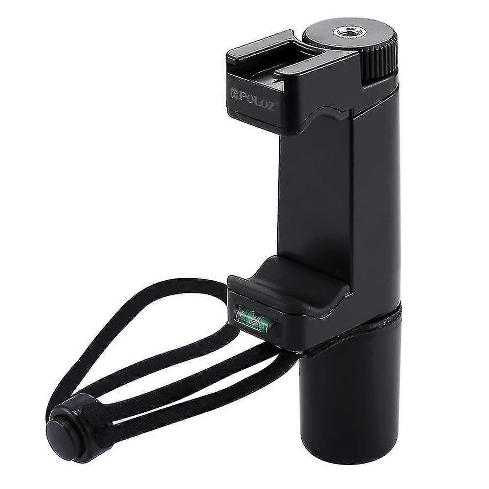 PU366 Smartphone Grip Handle Rig with Wrist Strap, Tripod Mount Adapter & Cold Shoe Mount for Led Video Light