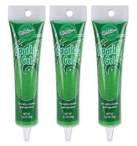 Wilton Sparkle Decorating Gel Green 3 Pack