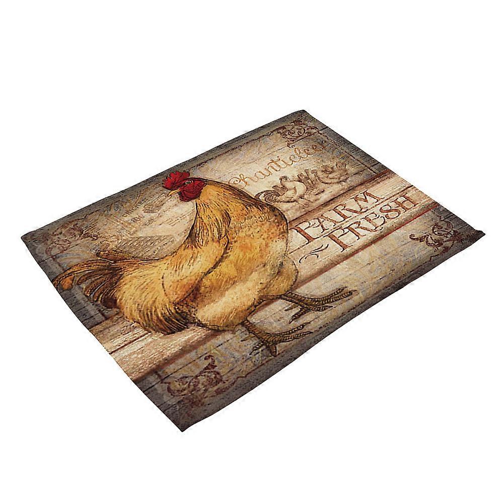 Beautiful Animal Print Pattern Heat Insulation Placemat Tableware Table Mat (MA0056-8)