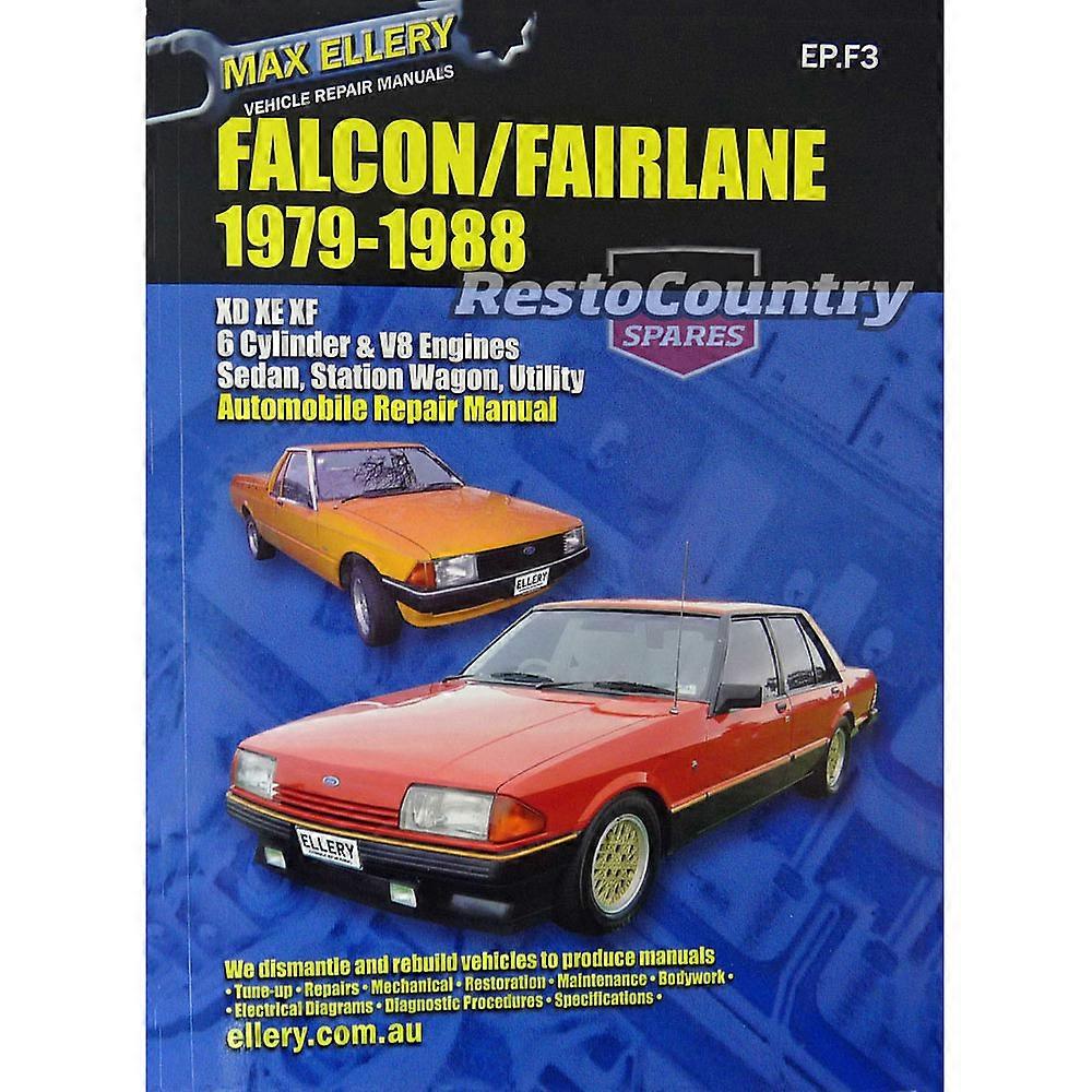Falcon/Fairlane XD XE XF 车辆维修手册高度详细的手册(1995 年)